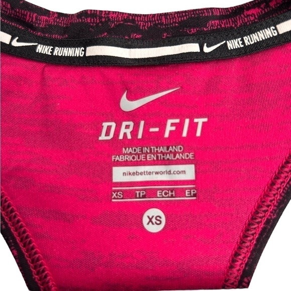 Nike Running Miler Purple Pink Dri-Fit V-Neck Racerback Tank Top- Size X-Small - Picture 4 of 6